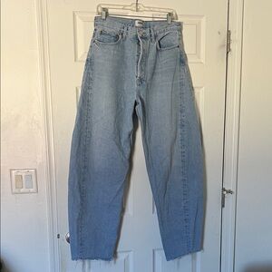Agolde Light Blue Straight Leg Jeans